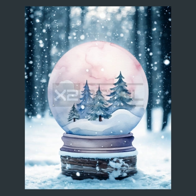 Pastel Christmas 28 Metal Wall Art and Desktop Mouse Pad by X2Metal