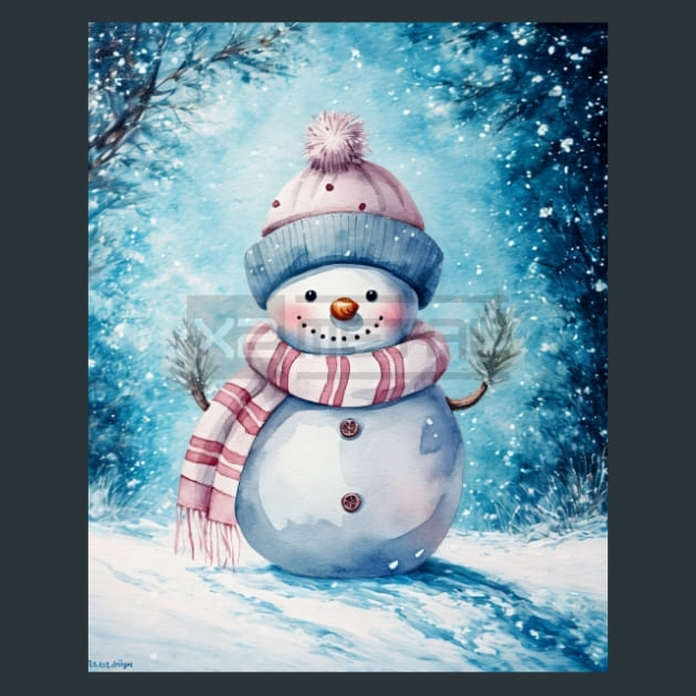 Pastel Christmas 43 Metal Wall Art and Desktop Mouse Pad by X2Metal