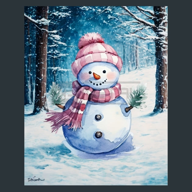 Pastel Christmas 9 Metal Wall Art and Desktop Mouse Pad by X2Metal