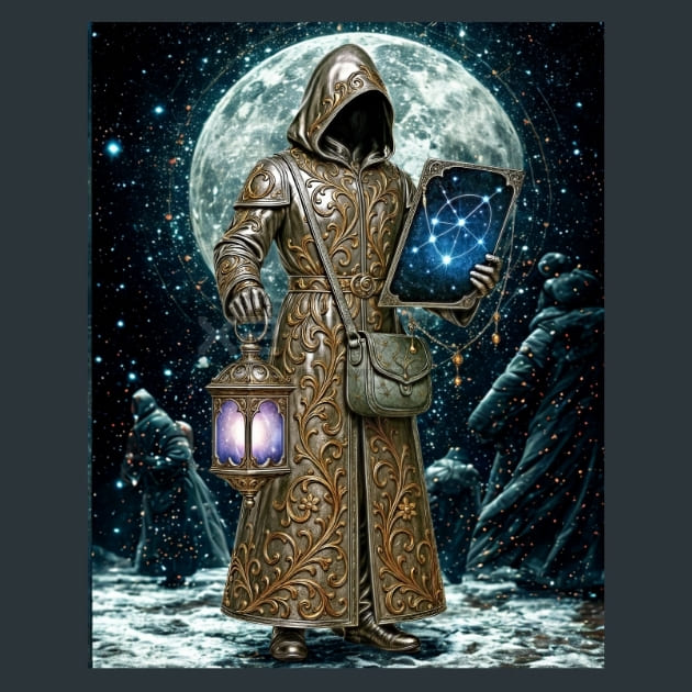 Pathfinder Celestial Voyagers Metal Wall Art and Desktop Mouse Pad by X2Metal