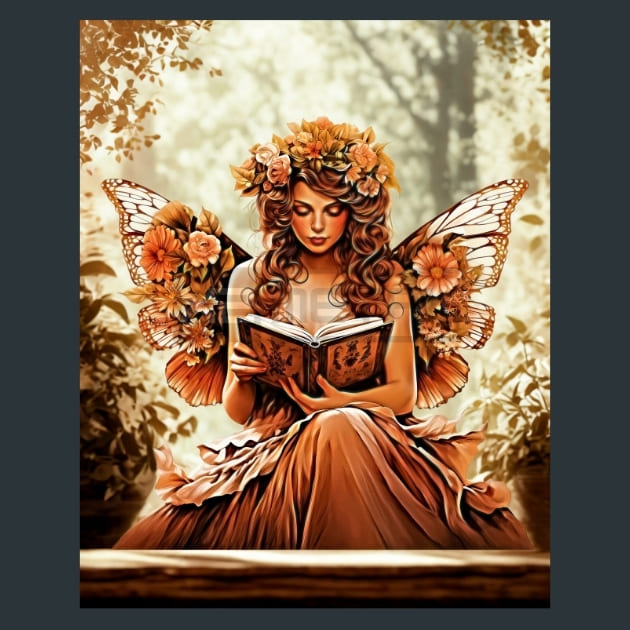 Peachy  Boho Fairies 1 Metal Wall Art and Desktop Mouse Pad by X2Metal