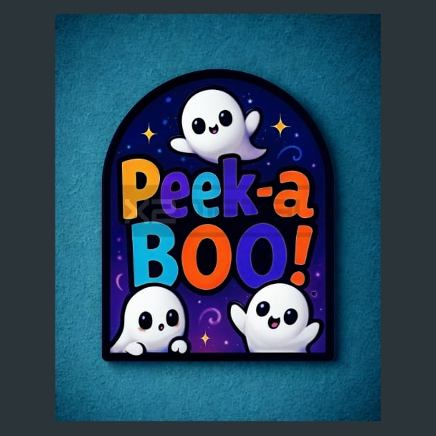 Peek-a-BOO Metal Wall Art and Desktop Mouse Pad by X2Metal