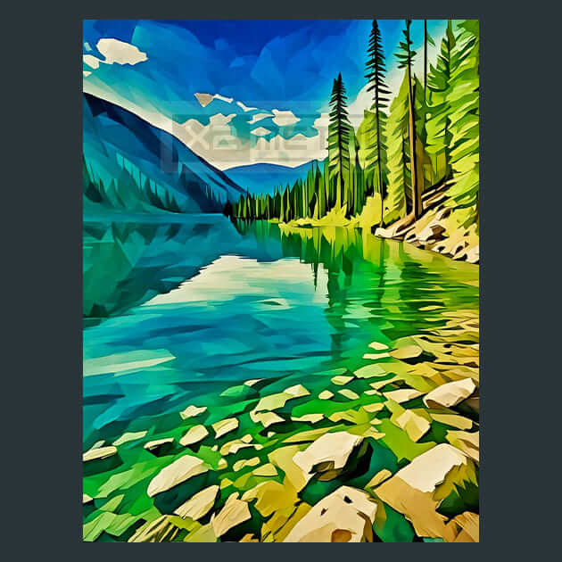 Pend Oreille Serenity Metal Wall Art and Desktop Mouse Pad by X2Metal
