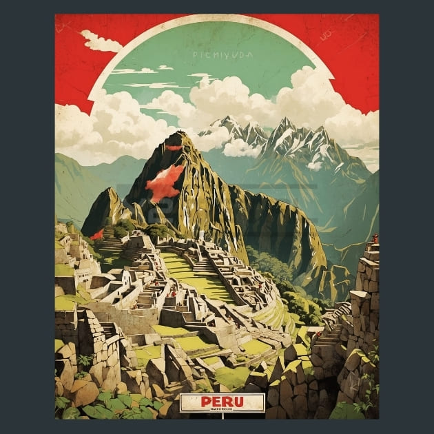 Peru 3 Machu Picchu Metal Prints Posters and Mouse Pads