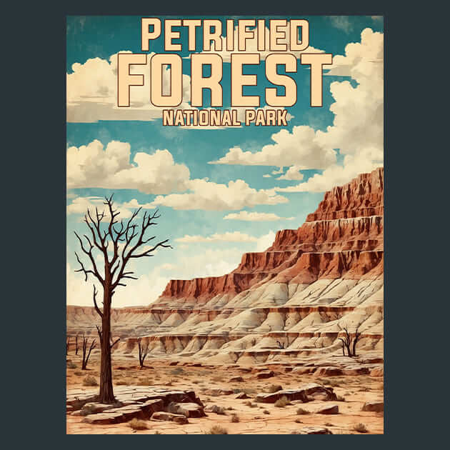 Petrified Forest Metal Wall Art and Desktop Mouse Pad by X2Metal