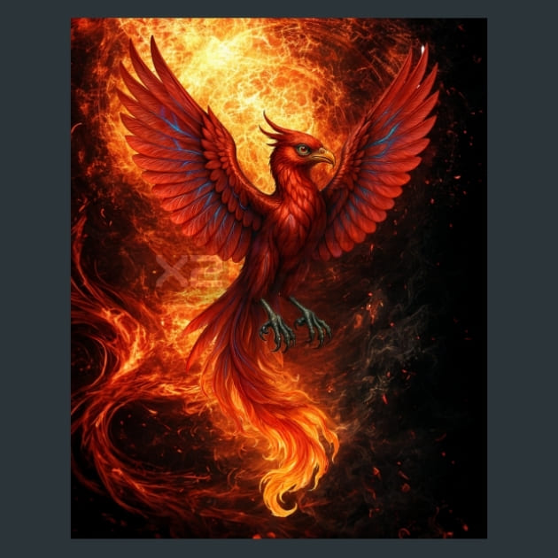Phoenix-Gothic-Alchemy-metal-prints-posters-mouse-pads