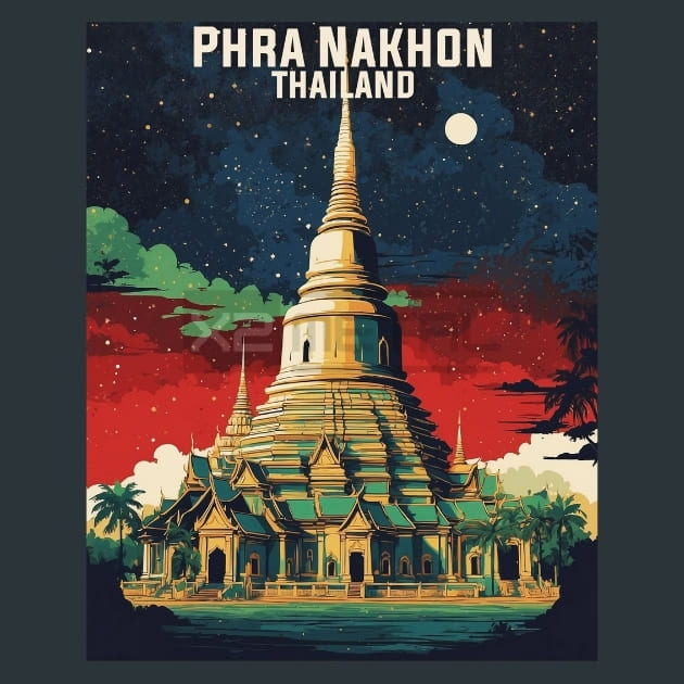Phra Nakhun Thailand Metal Prints Posters and Mouse Pads