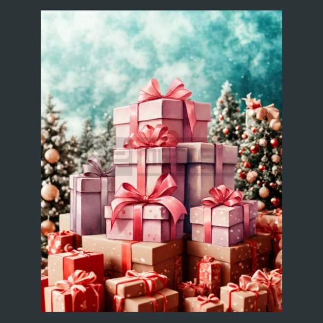 Pink Christmas Metal Prints, Posters &amp; Mousepads