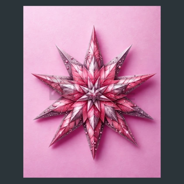 Pink Christmas 15 Metal Wall Art and Desktop Mouse Pad by X2Metal
