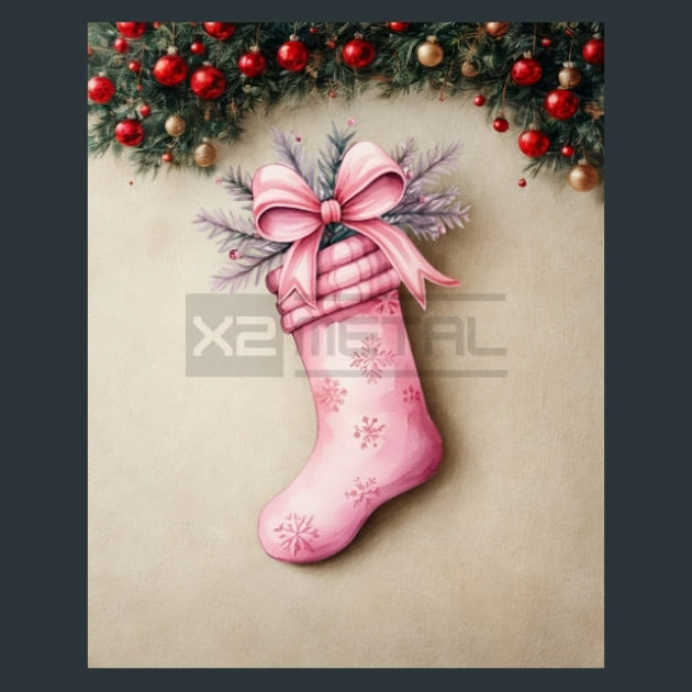 Pink Christmas Metal Prints, Posters &amp; Mousepads