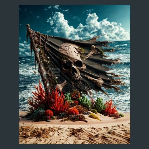 Pirate-Flag-Shipwreck-Relics-metal-prints-posters-mouse-pads