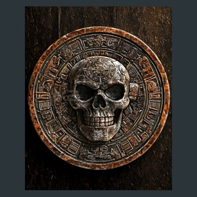 Pirates Treasure 21 Metal Wall Art and Desktop Mouse Pad by X2Metal