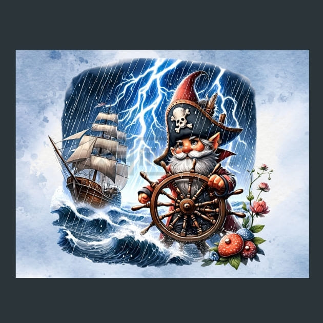 Pirates Gnomes 6 Metal Wall Art and Desktop Mouse Pad by X2Metal