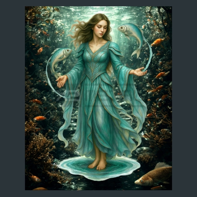 Pisces-Zodiac-Signs-Warriors Metal Wall Art and Desktop Mouse Pad by X2Metal
