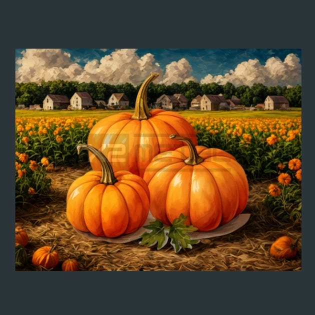 Pumpkin-and-Flowers-31-metal-prints-posters-mouse-pads