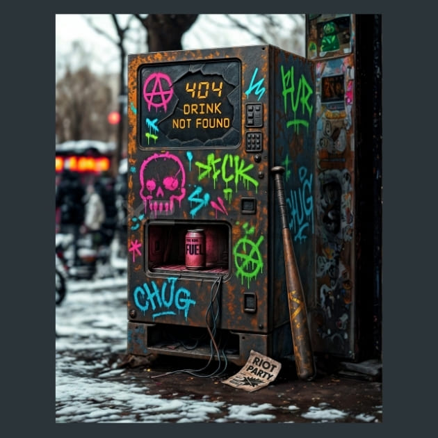 Punk_Vending_Machine_metal_prints_posters_mouse_pads