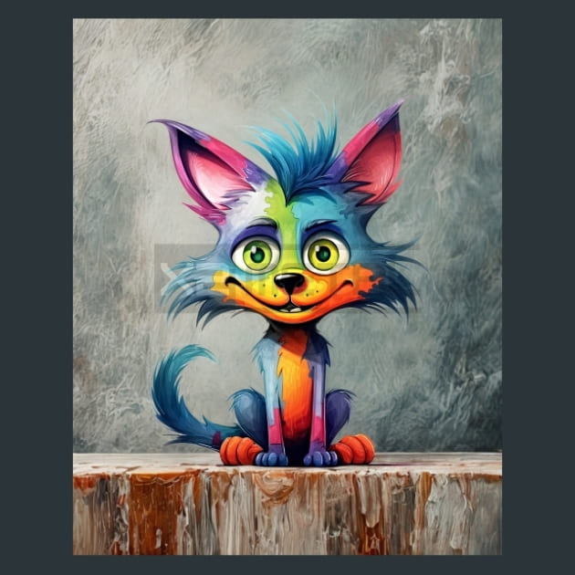 Quirky-Animal-1-metal-prints-posters-mouse-pads