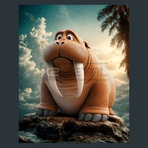 Quirky-Arctic-Animals-17-metal-prints-posters-mouse-pad