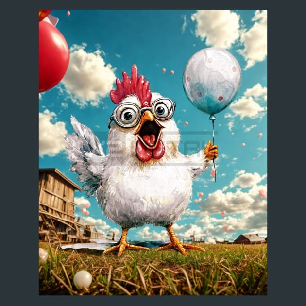 Quirky-Chickens-17-metal-prints-posters-mouse-pads