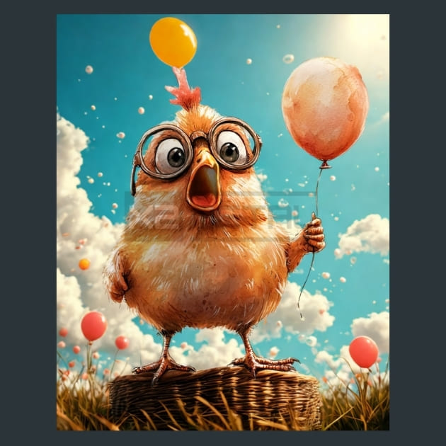Quirky-Chickens-18-metal-prints-posters-mouse-pad
