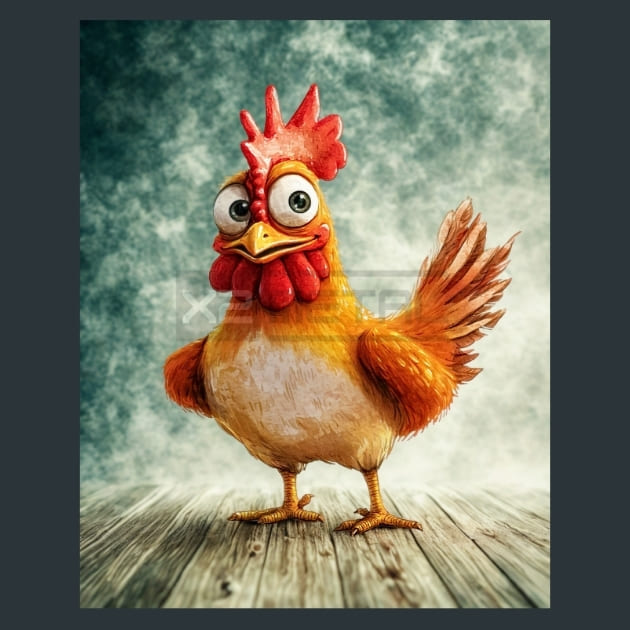 Quirky-Chickens-18-metal-prints-posters-mouse-pads