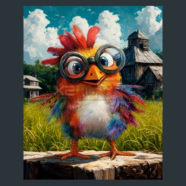 Quirky-Chickens-2-metal-prints-posters-mouse-pads