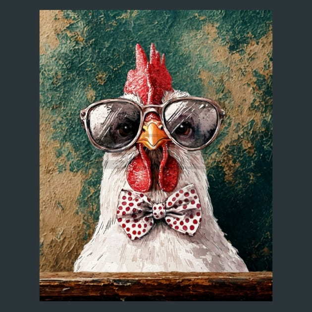 Quirky-Chickens-3-metal-prints-posters-mouse-pads