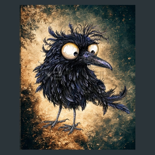 Quirky-Crows-12-metal-prints-posters-mouse-pads