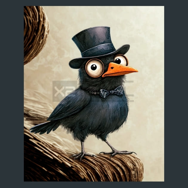 Quirky-Crows-13-metal-prints-posters-mouse-pads