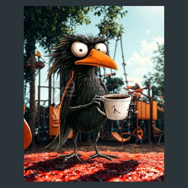 Quirky-Crows-2-metal-prints-posters-mouse-pads