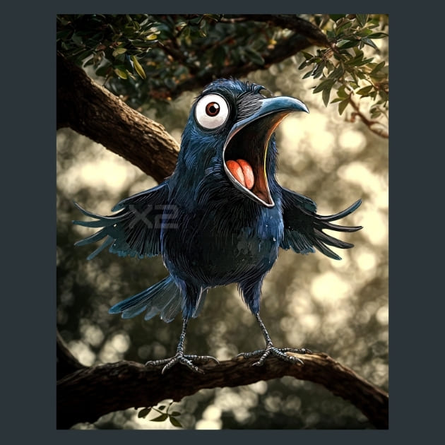 Quirky-Crows-6-metal-prints-posters-mouse-pads