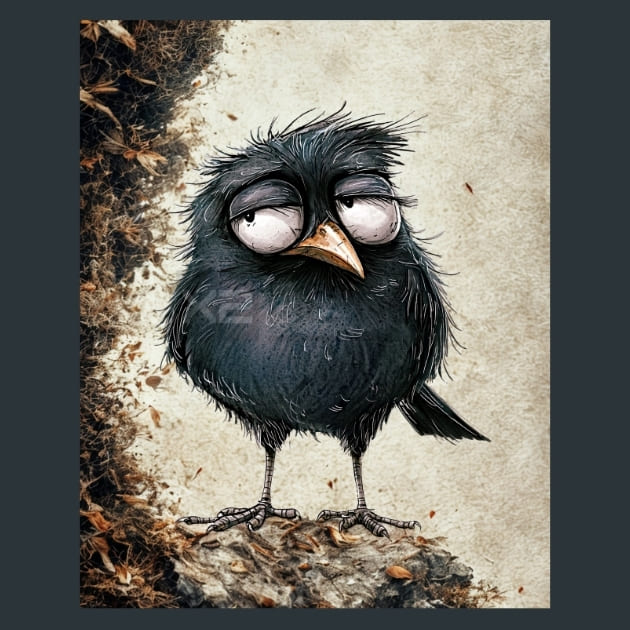 Quirky-Crows-9-metal-prints-posters-mouse-pads