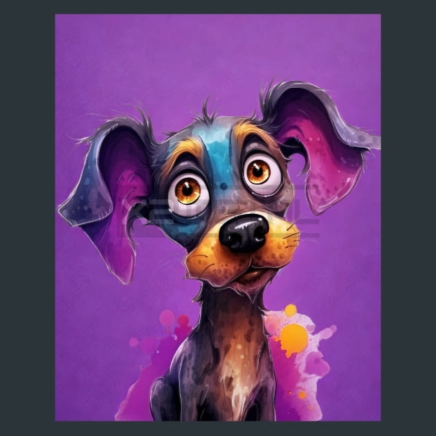Quirky-Dog-Animal-17-metal-prints-posters-mouse-pads