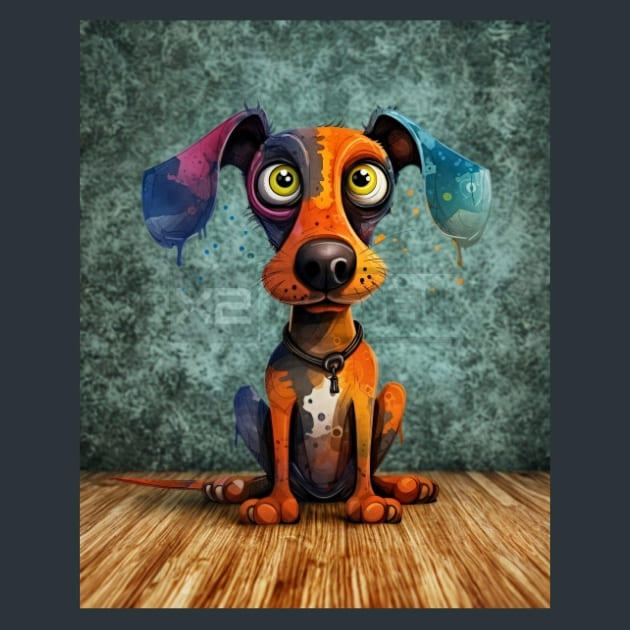 Quirky-Dog-Animal-18-metal-prints-posters-mouse-pads