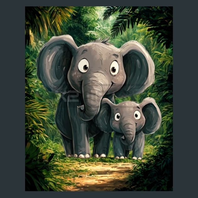 Quirky-Elephant-13-metal-prints-posters-mouse-pads