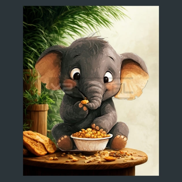 Quirky-Elephant-17-metal-prints-posters-mouse-pads