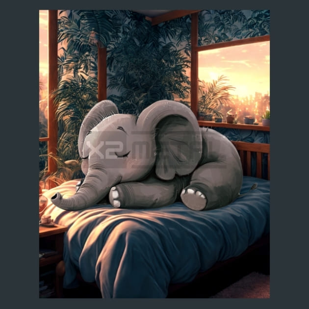 Quirky-Elephant-26-metal-prints-posters-mouse-pads