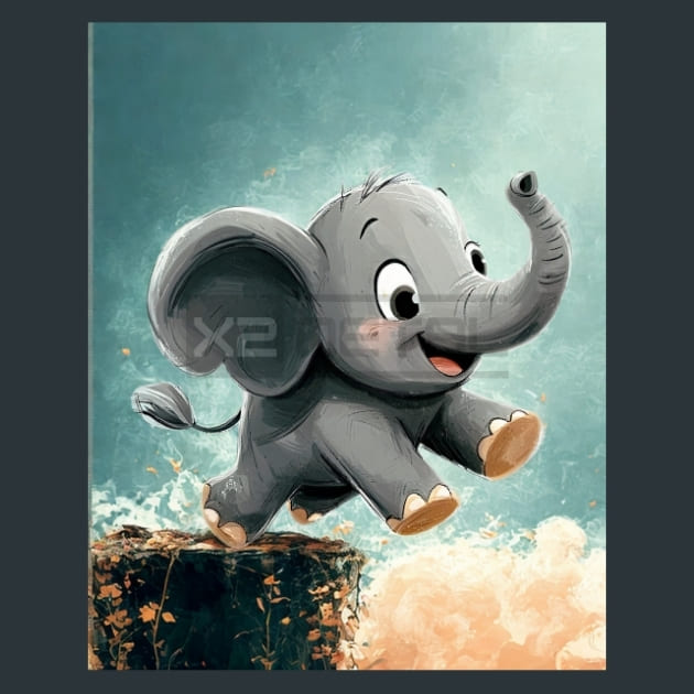 Quirky-Elephant-28-metal-prints-posters-mouse-pads