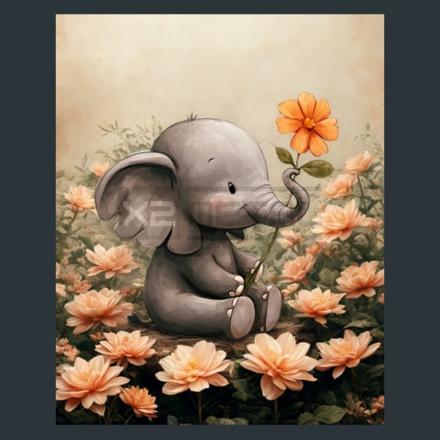 Quirky-Elephant-3-metal-prints-posters-mouse-pads