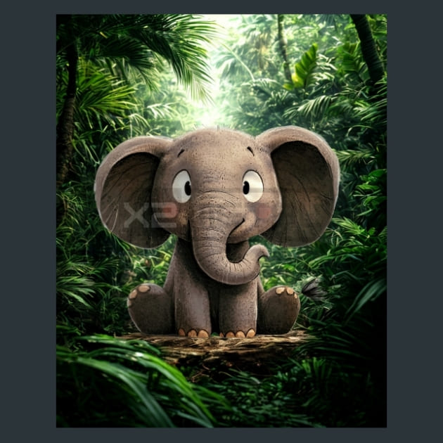 Quirky-Elephant-31-metal-prints-posters-mouse-pads