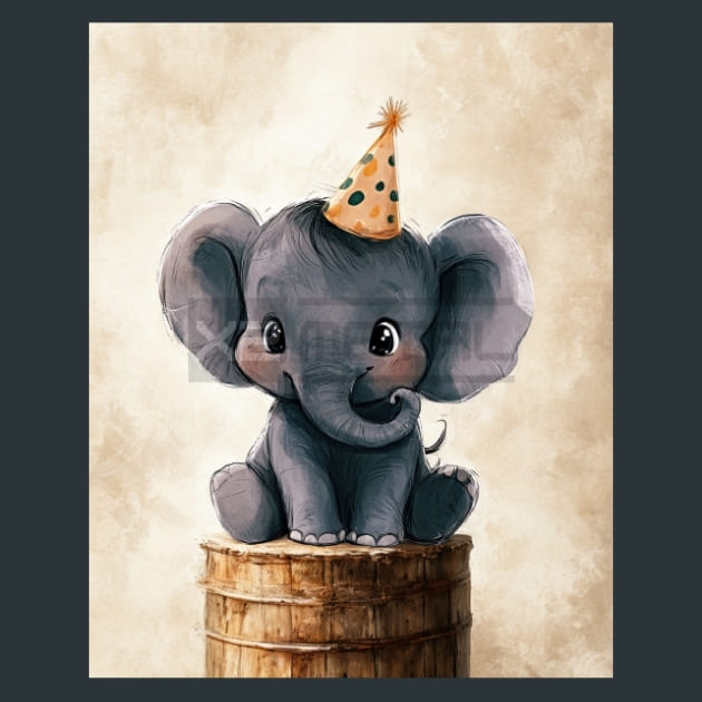Quirky-Elephant-8-metal-prints-posters-mouse-pads