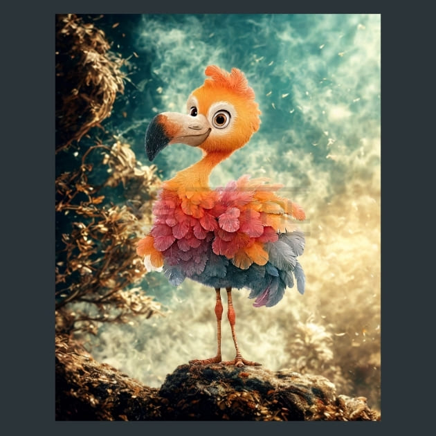 Quirky-Flamingo-13-metal-prints-posters-mouse-pads