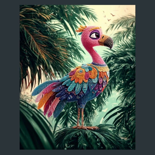 Quirky-Flamingo-6-metal-prints-posters-mouse-pads