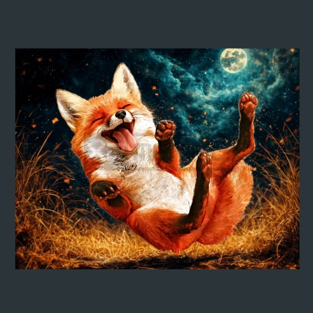 Quirky-Fox-2-metal-prints-posters-mouse-pads