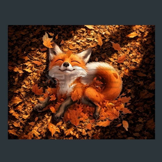 Quirky-Fox-3-metal-prints-posters-mouse-pads