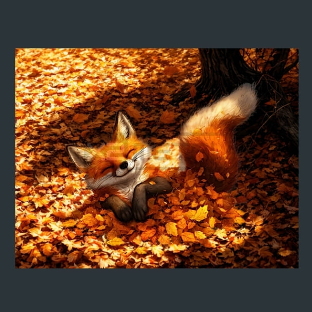Quirky-Fox-4-metal-prints-posters-mouse-pads
