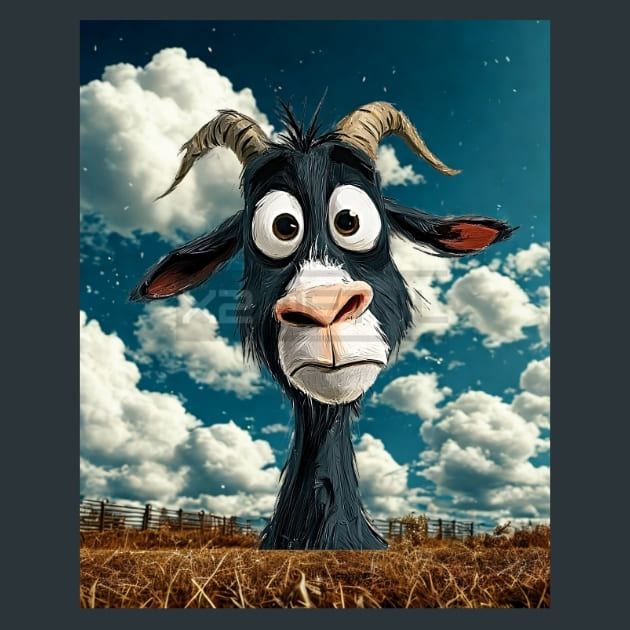 Quirky-Goat-13-metal-prints-posters-mouse-pads