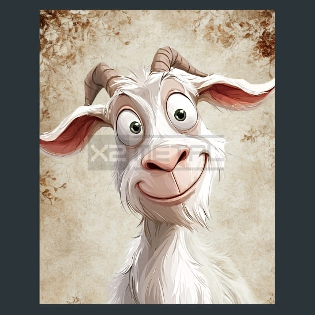 Quirky-Goat-2-metal-prints-posters-mouse-pads