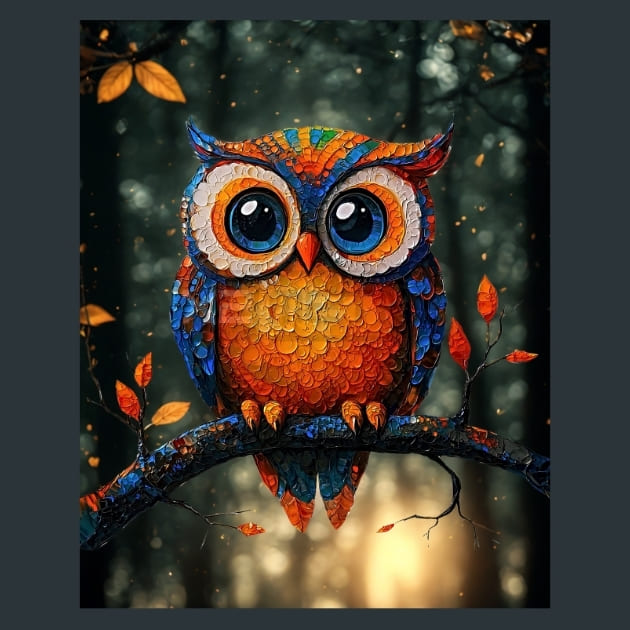 Quirky-Owl-10-metal-prints-posters-mouse-pads