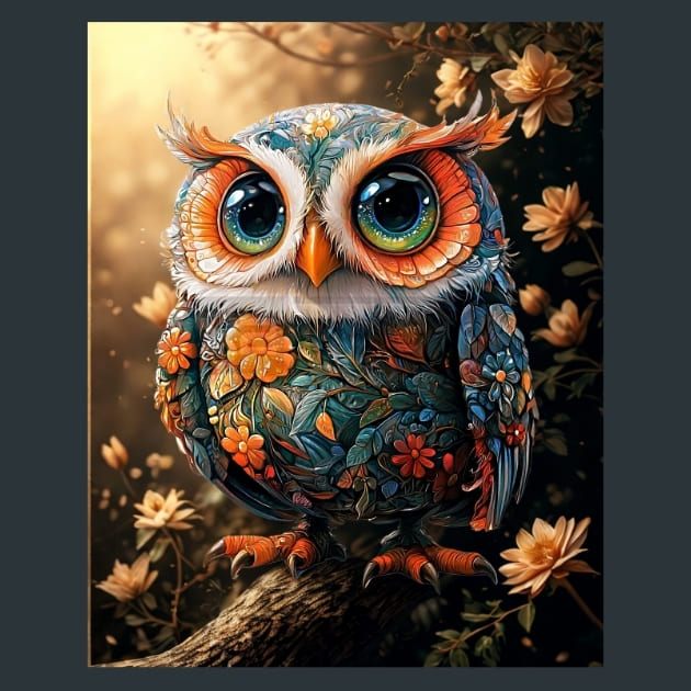 Quirky-Owl-17-metal-prints-posters-mouse-pads